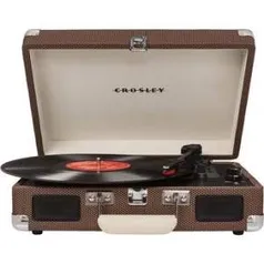 [WALMART] Vitrola Portátil Crosley CR6019A-BR Executiva Marrom