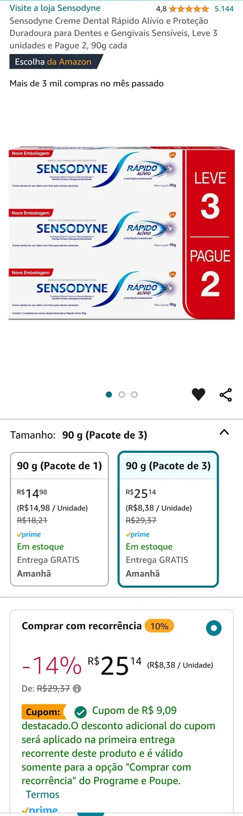 Imagem na descrição da promoção