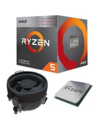 (Ame R$1.016) - Processador AMD Ryzen 5 3400G Cache 6MB 3.7GHz Max 4.2GHz R$1039
