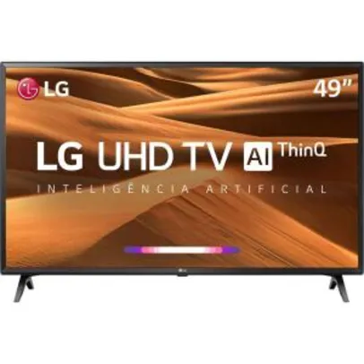 Smart TV Led 49" LG 49UM7300PSA UHD Thinq AI Conversor Digital Integrado 3 HDMI 2 USB Wi-Fi - R$1848