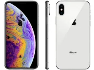 iPhone XS Apple 64GB Prata 4G Tela 5,8” Retina - Câmera Dupla 12MP + Selfie 7MP iOS 12