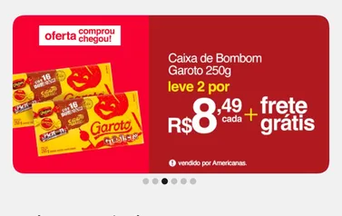 Caixa de Bombom Garoto 250g | 2 Caixas 