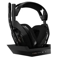 KaBuM - Headset Gamer Sem Fio Astro A50 + Base Station Gen 4 com Áudio Dolby Atmos para Xbox Series, Xbox One, PC, Mac - Preto - 939-001681