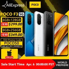 [WORLD PREMIERE] POCO F3 5G | R$1830