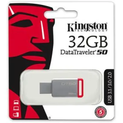 Pen Drive 32gb USB 3.0 DT50 Kingston BT 1 UN
