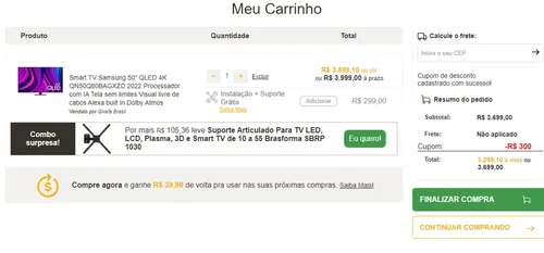 Imagem na descrição da promoção