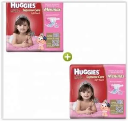 [Kangoolu] Combo Fralda Huggies Turma da Mônica Supreme Care Meninas M/G/XG/XXG por R$ 90