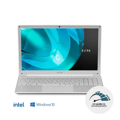 Notebook Ultra, com Windows 10, Intel Core i5, Memória 8GB RAM e 240GB, SSD Prata | R$3.644