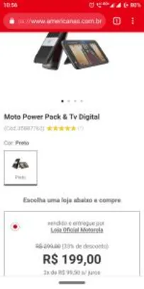 Moto Power Pack & Tv Digital | R$199