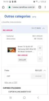 Smart TV QLED 55" Samsung Q60
