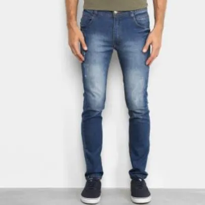 Calça Jeans Black River Puídos Masculina - Azul Escuro R$60