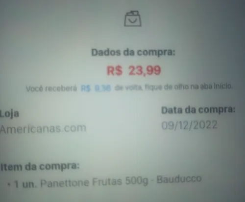 Imagem na descrição da promoção