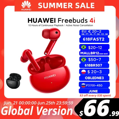 Fone de Ouvido Huawei Freebuds 4i TWS | R$321