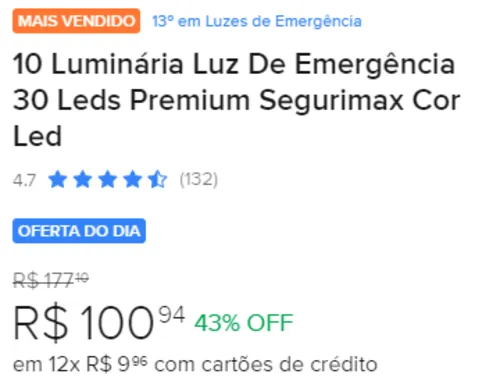 Imagem na descrição da promoção