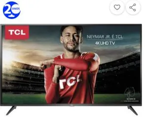 [Cartão Sub + AME R$2.837] TV LED 65" TCL P65US Ultra HD 4K - R$2.944