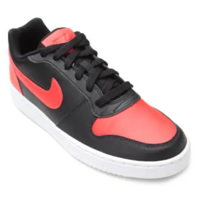 Tênis Nike Ebernon Low Masculino - Preto e Vermelho -Tam. 39 | R$127