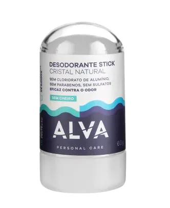 Desodorante Cristal Stick Vegano 60g Alva