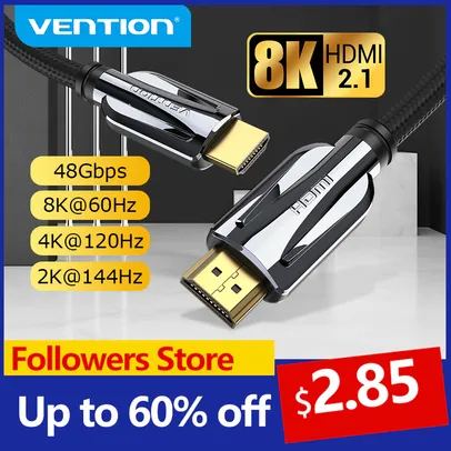 Cabo HDMI 2.1 cabo 8k/60h 1m Vention