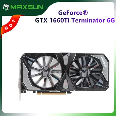 Placa de Vídeo GTX 1660Ti Terminator 6G RGB | R$ 3130