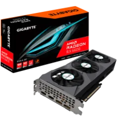 (EXCLUSIVO KITS) Placa de Vídeo Gigabyte AMD Radeon RX 6600 EAGLE 8G, 8GB, GDDR6, FSR, Ray Tracing