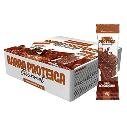 NewNutrition Barra Proteica Gourmet - 12 Unidade De 40G Brigadeiro - (Próx. ao vencimento)