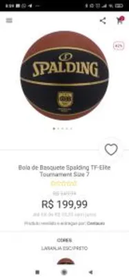 Bola de Basquete Spalding TF-Elite Tournament Size 7 | R$169