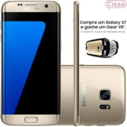[CISSA MAGAZINE] Compre 01 Smartphone Samsung Galaxy S7 Edge G935F 32GB 4G Desbloqueado e GANHE 01 óculos Gear VR - R$3200