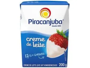 [APP+CLUBE DA LU] Creme de Leite Integral 200g - Piracanjuba | R$2