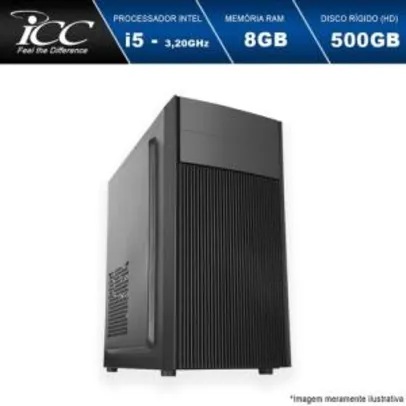 Computador Desktop ICC IV2581SW Intel Core I5 3.20 ghz 8gb HD | R$1530