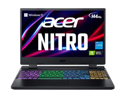 Acer Nitro 5  Core i5-12500H |  RTX 3060 | 16GB | SSD 512 | 15.6 IPS FHD 144 Hz | Wi-Fi 6