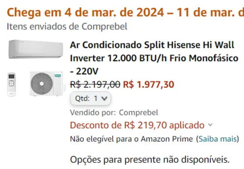 Imagem na descrição da promoção