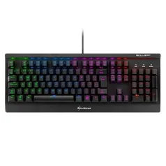 Teclado Mecânico Gamer Sharkoon Shark Skiller, RGB, Switch Kailh Blue, ABNT2 - SGK3 | R$250