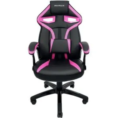 Cadeira Gamer MX1 Preto e Rosa - Mymax