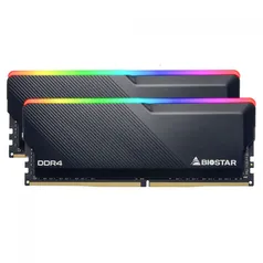 Memória DDR4 Biostar Gaming X, 16GB (2x8GB), 3200MHz, RGB, Black, DMD32EU4RP-EB18A-BS2 | R$429