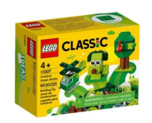 LEGO Classic - Peças Verdes Criativas 11007 - 60 Peças | R$35