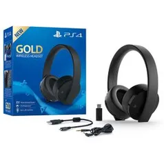 Headset sem Fio Sony Playstation Série Ouro 7.1 - Preto R$ 404