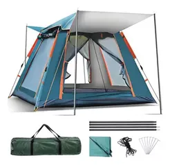 Barraca De Acampamento Grande Para 4/5 Pessoas 215x215x145cm