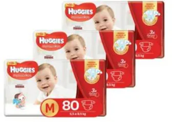 Fraldas Huggies Hiper Supreme Care M - 240 Unidades