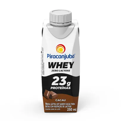 Bebida Láctea Piracanjuba Whey Zero Lactose Cacau 250ml