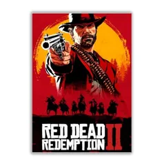 Placa Decorativa Red Dead Redemption 2 MDF 20x30 - REF1