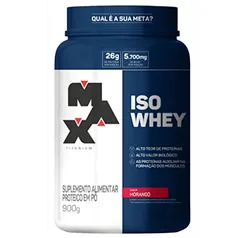 Iso Whey - 900g Morango, Max Titanium