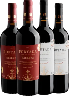 (Primeira Compra) Kit 4 Portada: 2 Reserva + 2 Winemaker's Selection por R$43,65 cada garrafa 