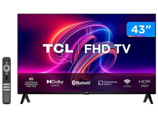 Saindo por R$ 1471: Smart TV 43” Full HD LED TCL | Pelando