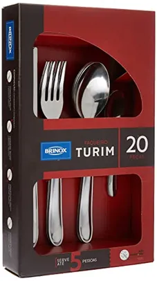 Faqueiro Turim 20 Pcs Compacto Brinox Brinox Aço Inox No Voltagev