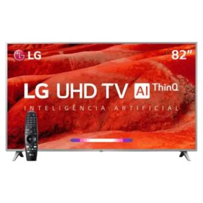 Smart TV LED 82" UHD 4K LG 82UM7570PSB ThinQ AI Inteligência Artificial | R$ 10.999