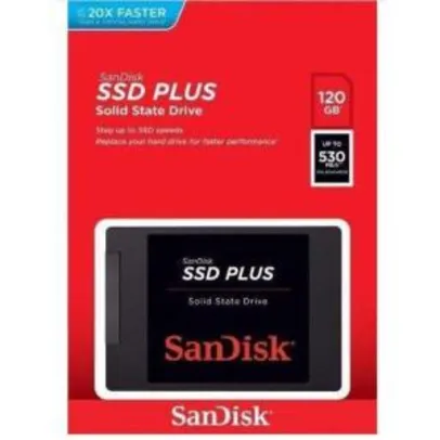 SSD SanDisk Plus 120GB G26 | R$117