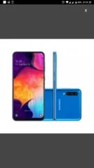 Smartphone Samsung Galaxy A50  64GB Dual Chip  4GB RAM  tela 6,4" - R$1133