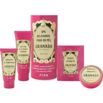 [Americanas] Kit SPA Relaxante Pés Granado Pink - R$60