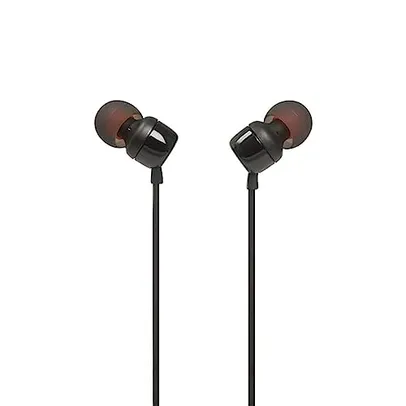 Fone de Ouvido JBL Tune 110 Intra-Auricular Preto - ‎JBLT110BLK