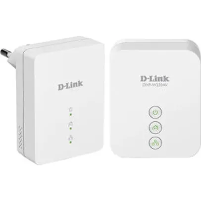 [R$70 CC] Kit Repetidor Wireless D-link DHP-W221AV Powerline AV200 N 150mbps